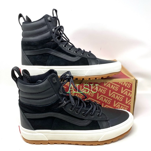 VANS SK8-HI MTE Dx LEATHER Black Men Boot Sneakers - Picture 7 of 13